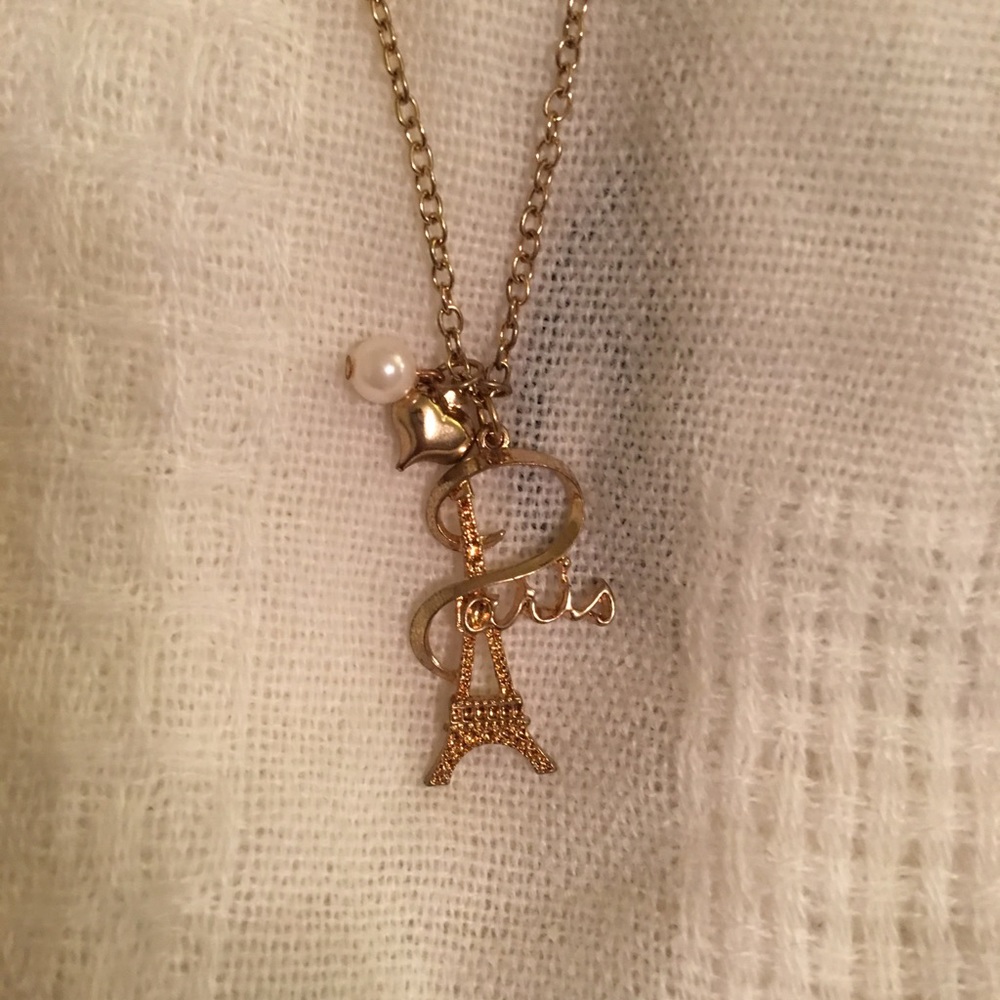 Gold Paris necklace
